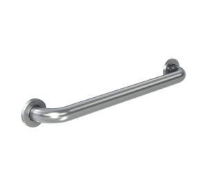 Straight bar 400mm brushed stainless steel